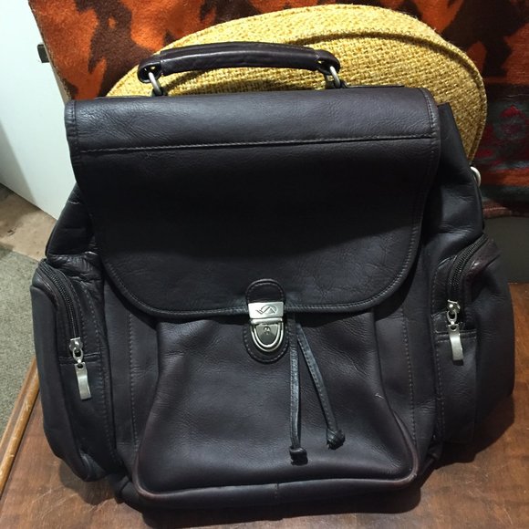 VINTAGE VOLARE GROUP LEATHER BACKPACKS - Picture 1 of 11